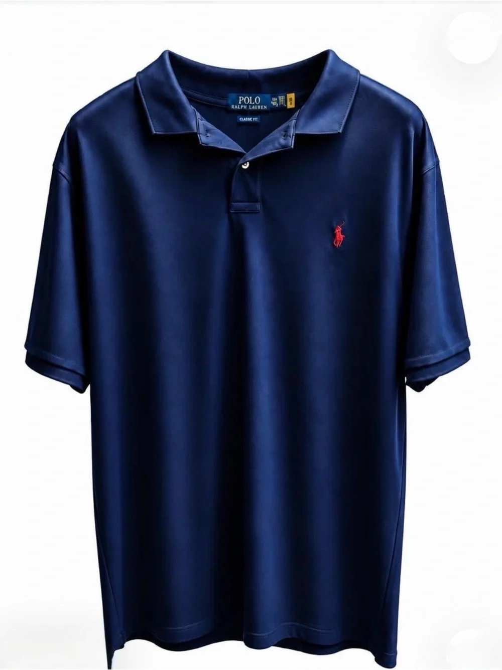 Ralph Lauren Navy Polo with Red Pony Emblem